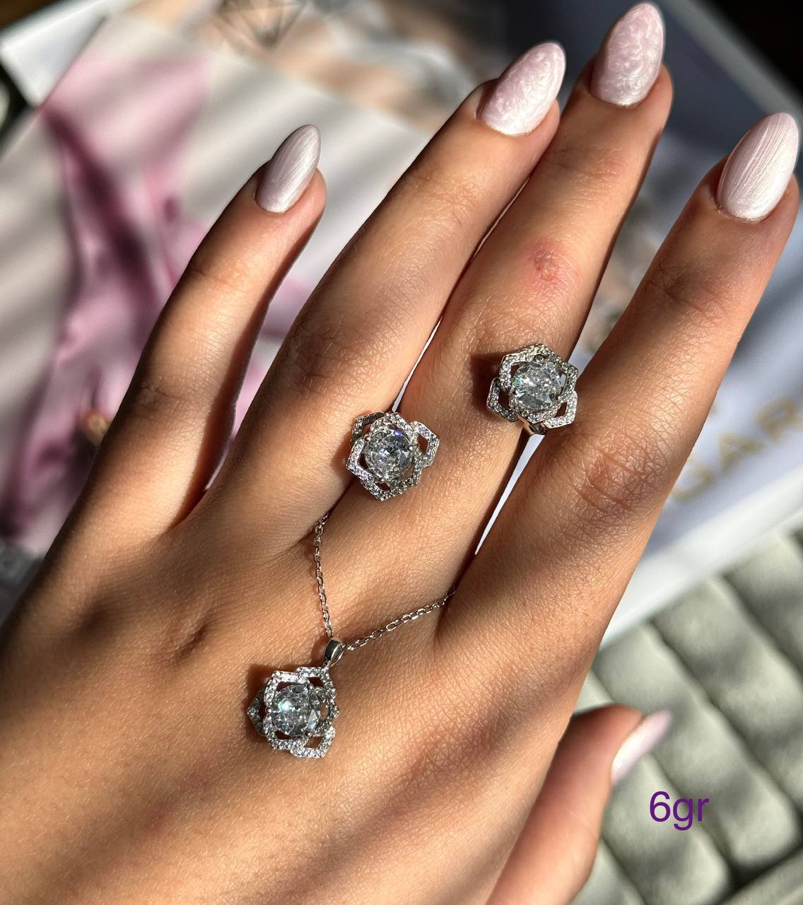 نیمست دخترانه نقره