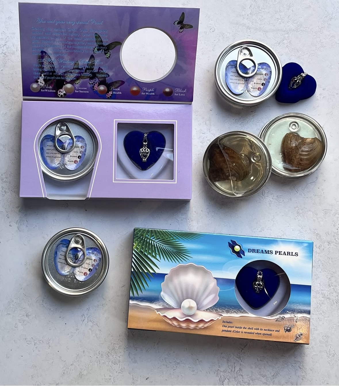 پلاک مروارید با زنجیر استیل